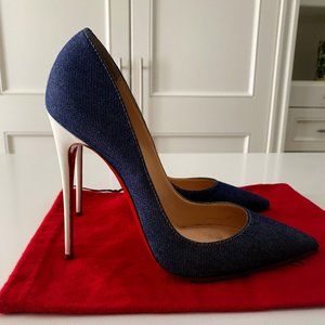 Christian Louboutin Denim So Kate 120mm Heels